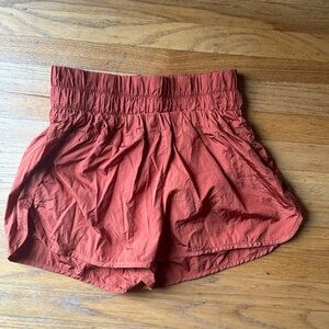 Free People short in burnt orange